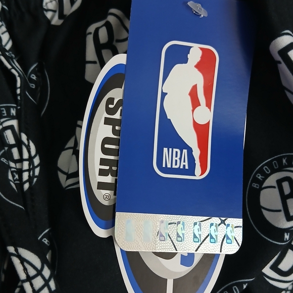 Brooklyn Nets Concepts Sport lMen Print Pajamas Pants Black White Size 2XL NWT - Picture 5 of 9
